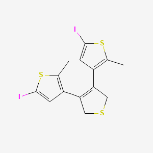 5-Iodo-3-[4-(5-iodo-2-methylthiophen-3-yl)-2,5-dihydrothiophen-3-yl]-2-methylthiophene