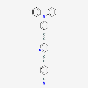 4-[(5-{[4-(Diphenylamino)phenyl]ethynyl}pyridin-2-yl)ethynyl]benzonitrile