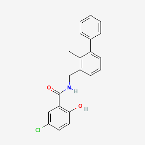 5-Chloro-2-hydroxy-N-[(2-methyl[1,1'-biphenyl]-3-yl)methyl]benzamide