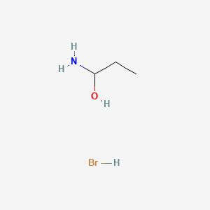 1-Aminopropan-1-ol--hydrogen bromide (1/1)