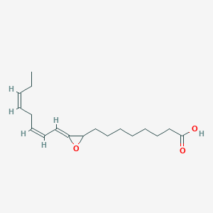 molecular formula C18H28O3 B1260654 9,10-Epoxyoctadecatrienoic acid 