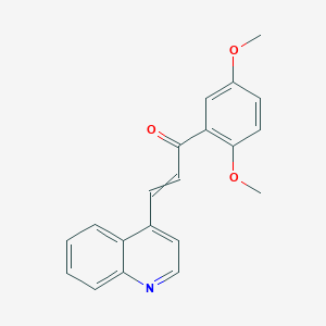 1-(2,5-Dimethoxyphenyl)-3-(quinolin-4-yl)prop-2-en-1-one