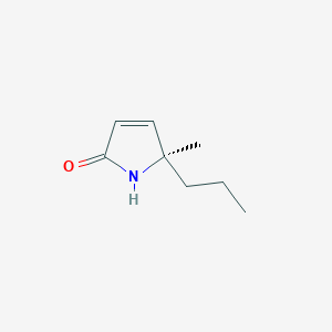 2H-Pyrrol-2-one, 1,5-dihydro-5-methyl-5-propyl-, (5R)-