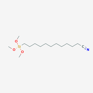 molecular formula C15H31NO3Si B1260658 11-氰基十一烷基三甲氧基硅烷 CAS No. 253788-37-3