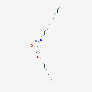 molecular formula C29H51NO2 B12606611 3-(Decyloxy)-6-[(dodecylamino)methylidene]cyclohexa-2,4-dien-1-one CAS No. 643755-22-0