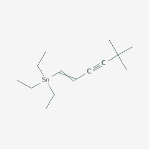 (5,5-Dimethylhex-1-en-3-yn-1-yl)(triethyl)stannane