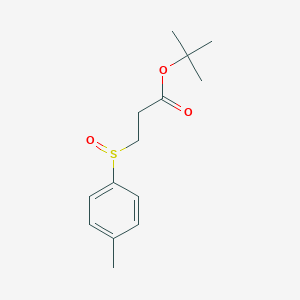 molecular formula C14H20O3S B12606639 tert-Butyl 3-(4-methylbenzene-1-sulfinyl)propanoate CAS No. 911820-09-2