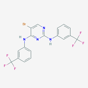 5-Bromo-N~2~,N~4~-bis[3-(trifluoromethyl)phenyl]pyrimidine-2,4-diamine