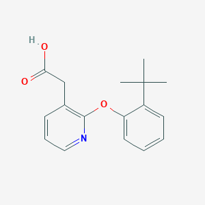 [2-(2-tert-Butylphenoxy)pyridin-3-yl]acetic acid