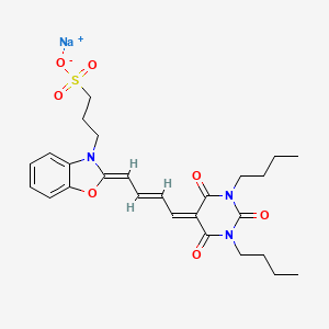 molecular formula C26H32N3NaO7S B1260669 Merocyanine CAS No. 58823-12-4