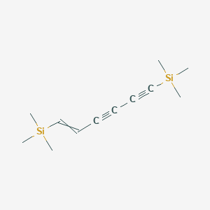 molecular formula C12H20Si2 B12606695 (Hex-1-ene-3,5-diyne-1,6-diyl)bis(trimethylsilane) CAS No. 648435-52-3