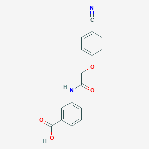 Benzoic acid, 3-[[(4-cyanophenoxy)acetyl]amino]-