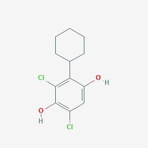 3,5-Dichloro-2-cyclohexylbenzene-1,4-diol