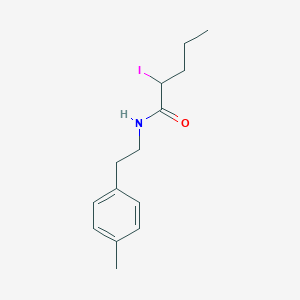 2-Iodo-N-[2-(4-methylphenyl)ethyl]pentanamide