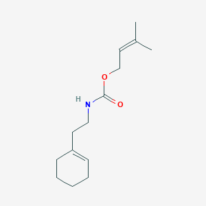 molecular formula C14H23NO2 B12606734 Carbamic acid, [2-(1-cyclohexen-1-yl)ethyl]-, 3-methyl-2-butenyl ester CAS No. 648910-21-8