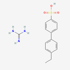 4-(4-Ethylphenyl)benzenesulfonic acid;guanidine