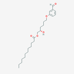 (2S)-6-(3-Formylphenoxy)-2-hydroxyhexyl dodecanoate