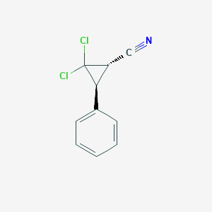 (1S,3S)-2,2-dichloro-3-phenylcyclopropane-1-carbonitrile