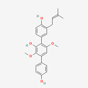 molecular formula C25H26O5 B1260684 Prenylterphenyllin 