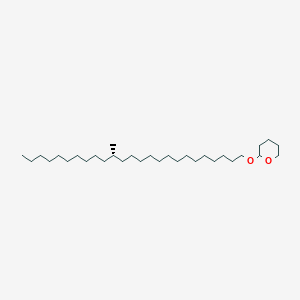 molecular formula C31H62O2 B12606842 2-[(15-Methylpentacosyl)oxy]oxane CAS No. 647024-93-9