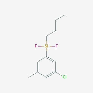 Butyl(3-chloro-5-methylphenyl)difluorosilane