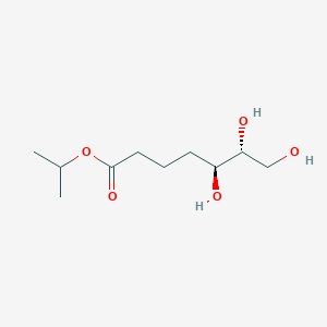 Heptanoic acid, 5,6,7-trihydroxy-, 1-methylethyl ester, (5S,6R)-