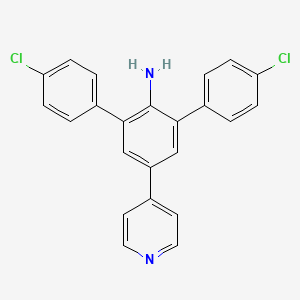 2,6-bis(4-chlorophenyl)-4-pyridin-4-ylaniline