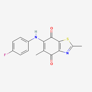 6-(4-Fluoroanilino)-2,5-dimethyl-1,3-benzothiazole-4,7-dione