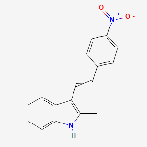 2-Methyl-3-[2-(4-nitrophenyl)ethenyl]-1H-indole