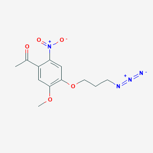 1-[4-(3-Azidopropoxy)-5-methoxy-2-nitrophenyl]ethan-1-one