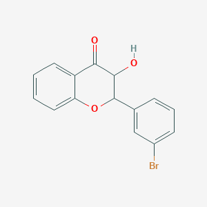 4H-1-Benzopyran-4-one, 2-(3-bromophenyl)-2,3-dihydro-3-hydroxy-