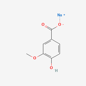 molecular formula C8H7NaO4 B1260710 Sodium 4-Hydroxy-3-methoxybenzoate CAS No. 28508-48-7