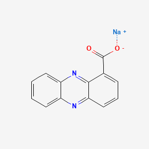 molecular formula C13H7N2NaO2 B1260711 1-Phenazinecarboxylic acid, sodium salt CAS No. 1144-02-1