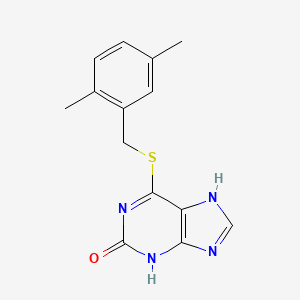 6-[(2,5-dimethylphenyl)methylsulfanyl]-9H-purin-2-ol