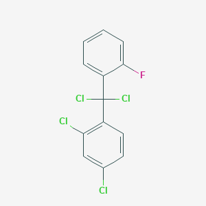 2,4-Dichloro-1-[dichloro(2-fluorophenyl)methyl]benzene