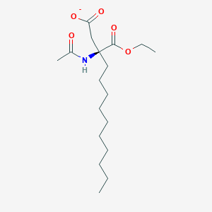 (3S)-3-Acetamido-3-(ethoxycarbonyl)tridecanoate