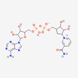 molecular formula C22H29N7O13P2 B1260728 Carba-NAD 