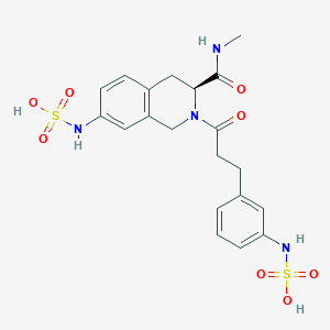 {3(S)-Methylcarbamoyl-2-[3-(3-sulfoamino-phenyl)-propionyl]-1,2,3,4-tetrahydro-isoquinolin-7-YL}-sulfamic acid