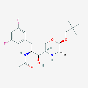 Acetamide,N-[(1S,2S)-1-[(3,5-difluorophenyl)methyl]-2-[(3R,5S,6R)-6-(2,2-dimethylpropoxy)-5-methyl-3-morpholinyl]-2-hydroxyethyl]-