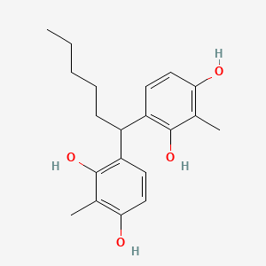 4,4'-(Hexane-1,1-diyl)bis(2-methylbenzene-1,3-diol)