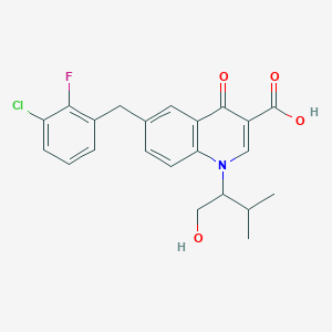 elvitegravir;3-Quinolinecarboxylic acid, 6-[(3-chloro-2-fluorophenyl)methyl]-1,4-dihydro-1-[(1S)-1-(hydroxymethyl)-2-methylpropyl]-4-oxo-