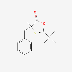 4-Benzyl-2-tert-butyl-4-methyl-1,3-oxathiolan-5-one