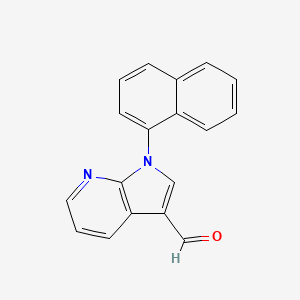 1-(Naphthalen-1-yl)-1H-pyrrolo[2,3-b]pyridine-3-carbaldehyde