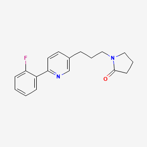 1-{3-[6-(2-Fluorophenyl)pyridin-3-yl]propyl}pyrrolidin-2-one