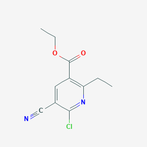 Ethyl 6-chloro-5-cyano-2-ethylnicotinate