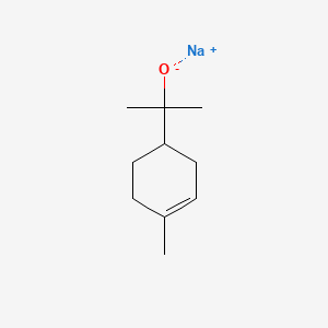 molecular formula C10H17NaO B1260740 Sodium alpha,alpha,4-trimethylcyclohex-3-ene-1-methanolate CAS No. 68540-43-2