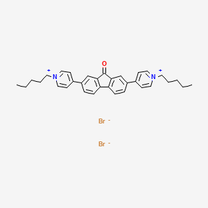 4,4'-(9-Oxo-9H-fluorene-2,7-diyl)bis(1-pentylpyridin-1-ium) dibromide