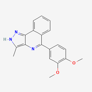 1H-Pyrazolo[4,3-c]isoquinoline, 5-(3,4-dimethoxyphenyl)-3-methyl-