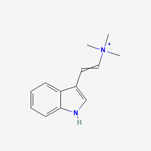 2-(1H-Indol-3-yl)-N,N,N-trimethylethen-1-aminium