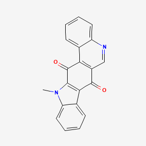 molecular formula C20H12N2O2 B12607442 7H-Indolo[3,2-j]phenanthridine-7,13(12H)-dione, 12-methyl- CAS No. 879612-40-5